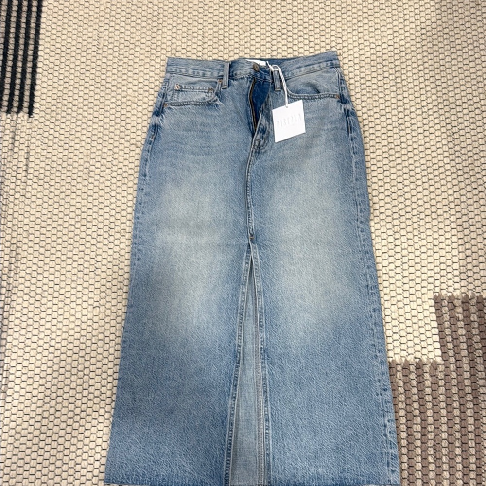 Women's Blue Denim Pistola Alice High Rise Jean Skirt